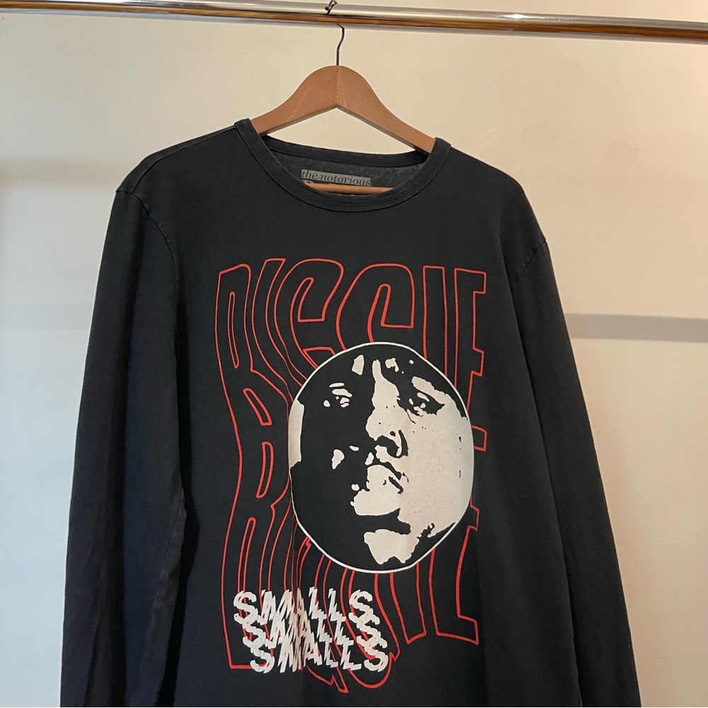 Black Graphic Long Sleeve Tee